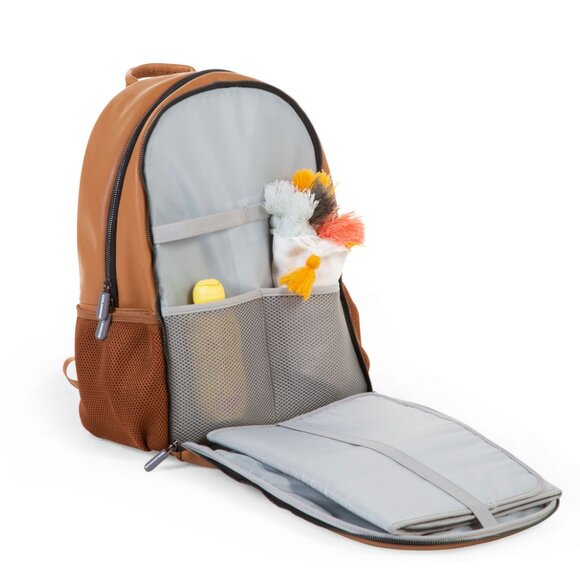 BACKPACK LEATHERLOOK BROWN by CHILDHOME (UNISEX). BNIB. - Picture 6 of 7